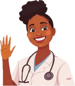 Friendly nursing student